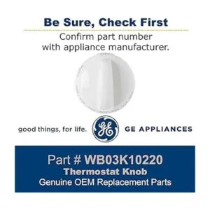 General Electric WB03K10220 Perilla de termostato para_2