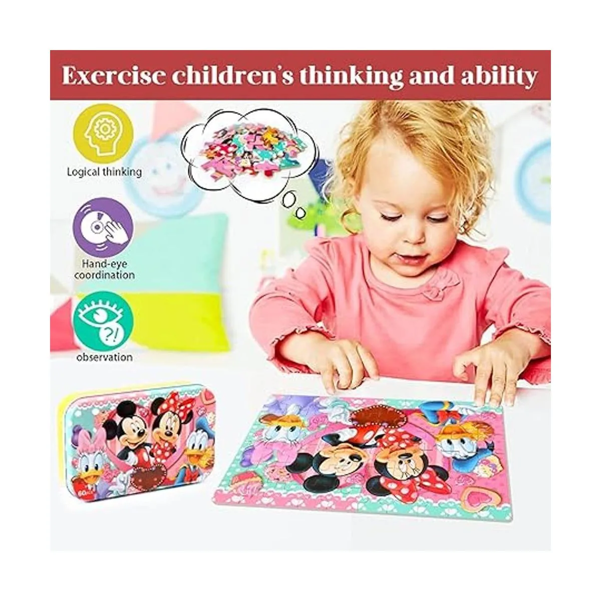 MZZOTOY Rompecabezas para niños de 4 a 8 años en una caja_4