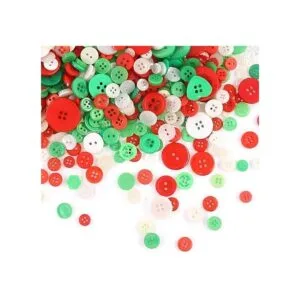 Swpeet 1000 botones de manualidades de Navidad varios_5