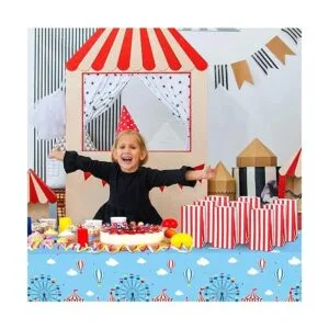 Dianelhall 28 bolsas de rayas rojas y blancas bolsas de_6