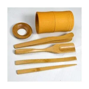 Chadao Bamboo GongFu Tea Tools Cuchara pinzas detong_2