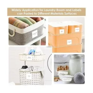 Cludoo 372 etiquetas de lavandería para el baño y el hogar_7