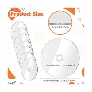 CDs transparentes para pintar CD en blanco para decoración_2