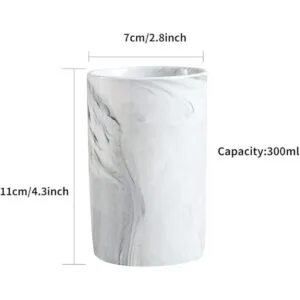 wongwongcat Ceramic Toothbrush Holder 300 ml Marble_2