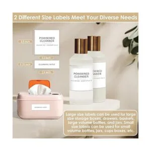 Cludoo 372 etiquetas de lavandería para el baño y el hogar_5