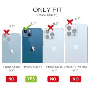 DOMAVER Funda protectora para iPhone 13 de silicona de gel_2