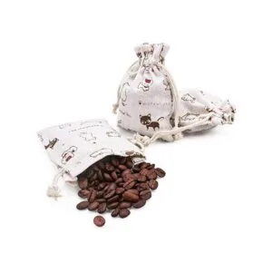 amariver 24 pcs Cute Cat Burlap Bolsa doble bolsa de ropa_2