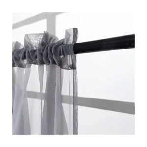 Cortinas de cenefa transparentes con cuentas para sala de_5