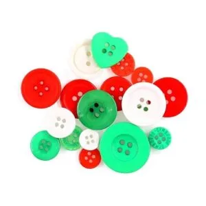 Swpeet 1000 botones de manualidades de Navidad varios_3
