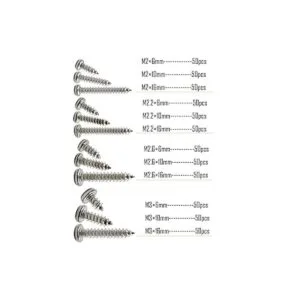 LBY Kit surtido de tornillos de chapa de metal_6