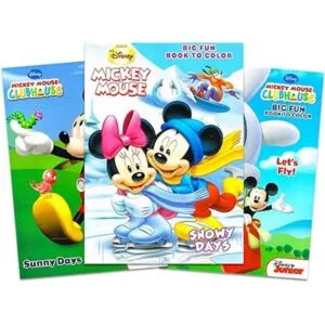 Mickey Mouse Juego de libros para colorear 3 libros 96_3