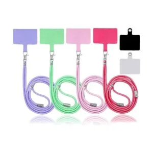 Paquete de 4 cordones universales de nailon para teléfono_1