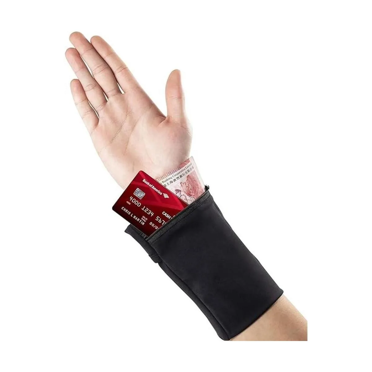 Easyports Cartera de muñeca de 2 bolsillos soporte para_1