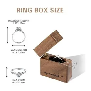 UI U I Caja de anillos de compromiso de madera pequeña y_2