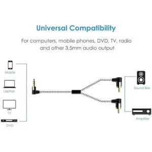 Cable RCA de 0.138 in a 3 pies cable RCA de ángulo de_5