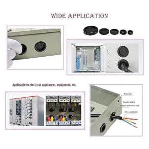 YUFANNET 72 kits de ojales de goma 7 tamaños de ojales de_7