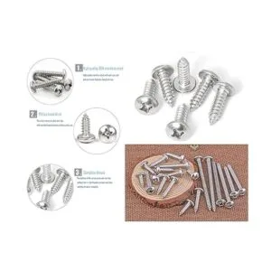 LBY Kit surtido de tornillos de chapa de metal_5