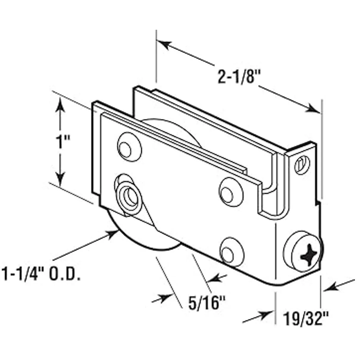 PrimeLine D 1729 Conjunto de rodillo para puerta_2