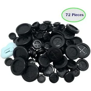 YUFANNET 72 kits de ojales de goma 7 tamaños de ojales de_2