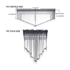 Cortinas de cenefa transparentes con cuentas para sala de_4