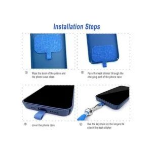 Paquete de 4 cordones universales de nailon para teléfono_4