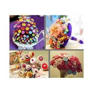 Swpeet 1000 botones de manualidades de Navidad varios_6