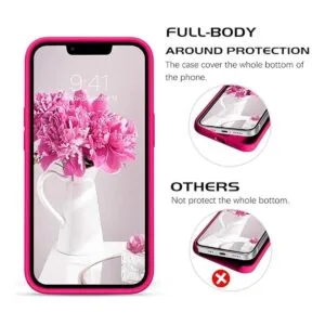 DOMAVER Funda protectora para iPhone 13 de silicona de gel_5