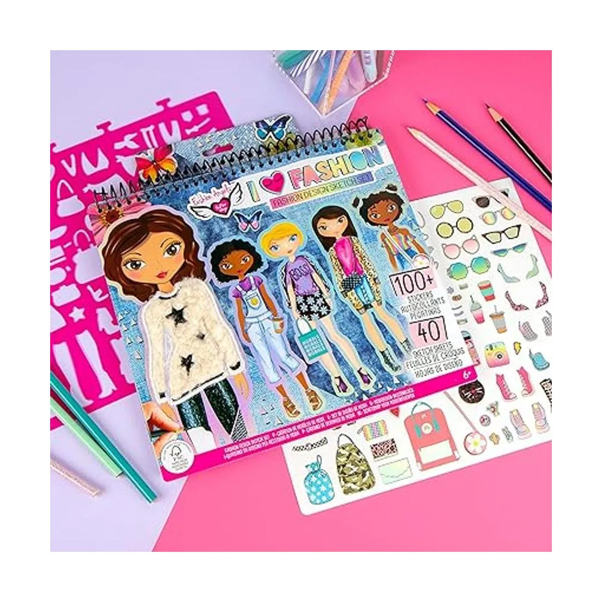 Fashion Angels I Love Fashion Cartera de bocetos para_4