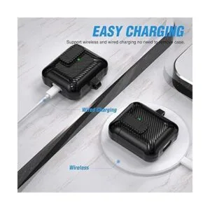 Valkit Funda compatible con Airpods con clip de bloqueo_4