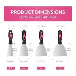 Juego de 4 cuchillos de masilla raspadores de pintura de_2