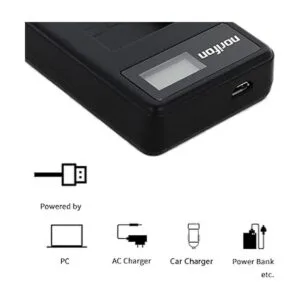 Norifon ENEL19 Cargador USB LCD para Nikon Coolpix S33_2