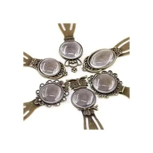 Glarks Juego de 12 marcadores de metal bronce antiguo 6_5