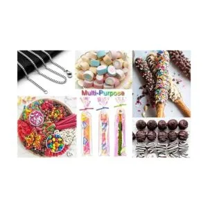 Cherodada Bolsas de pretzel holográfico iridiscente de 3 x_6