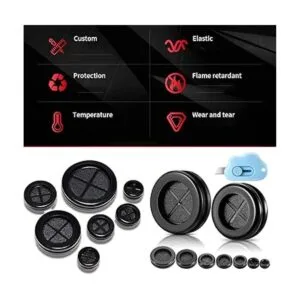 Kit de ojales de goma 63 piezas Hincell de doble cara_5