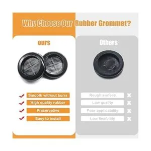 mankk 50 juntas redondas de goma con ojales de 78_4