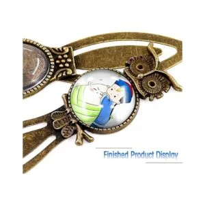 Glarks Juego de 12 marcadores de metal bronce antiguo 6_6