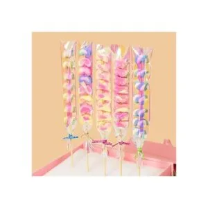 Cherodada Bolsas de pretzel holográfico iridiscente de 3 x_4