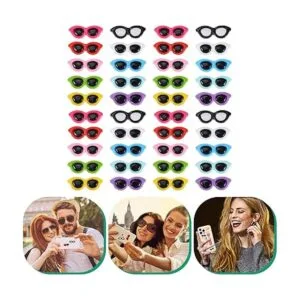 STOBOK 40 piezas de mini gafas de sol para manualidades_3