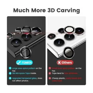 Tensea Protector de lente de cámara para Samsung Galaxy_3