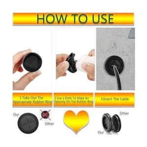 Kit de ojales de goma 63 piezas Hincell de doble cara_4