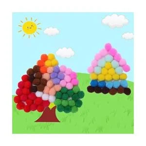 1 Pack 1000pcs 15 mm surtido colores pompones para_4