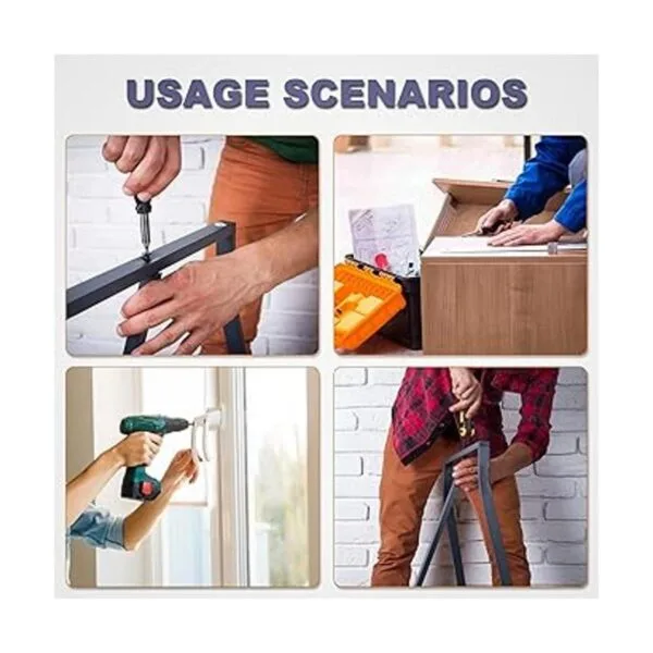 Zmbroll 250 tornillos de cabeza plana M4 tornillos_5