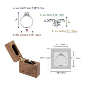 UI U I Caja de anillos de compromiso de madera pequeña y_6