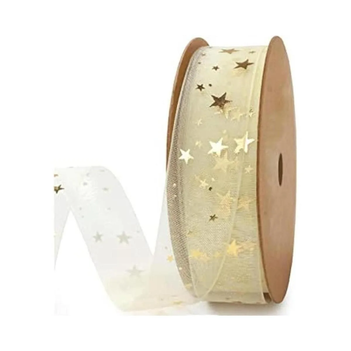 Holijolly Cinta transparente Gold Star Cinta de hilo de_1
