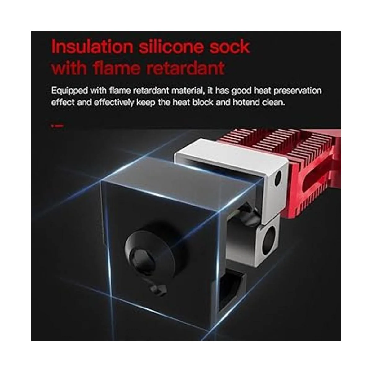 Creality Funda de silicona para bloque de calefacción CR6_2