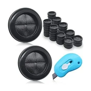 mankk 50 juntas redondas de goma con ojales de 78_1