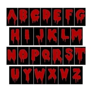 26 plantillas de letras de Halloween plantillas de_1