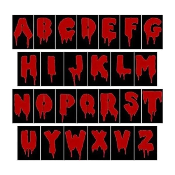 26 plantillas de letras de Halloween plantillas de_1