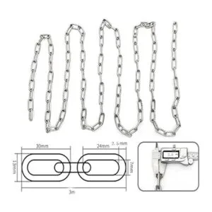 KAIISSA Cadena de acero inoxidable resistente eslabones_2