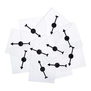 Gejoy Paquete de 10 hilanderos transparentes de borrado en_1
